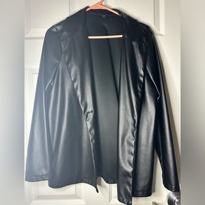 Black Leather Jacket / SHEIN